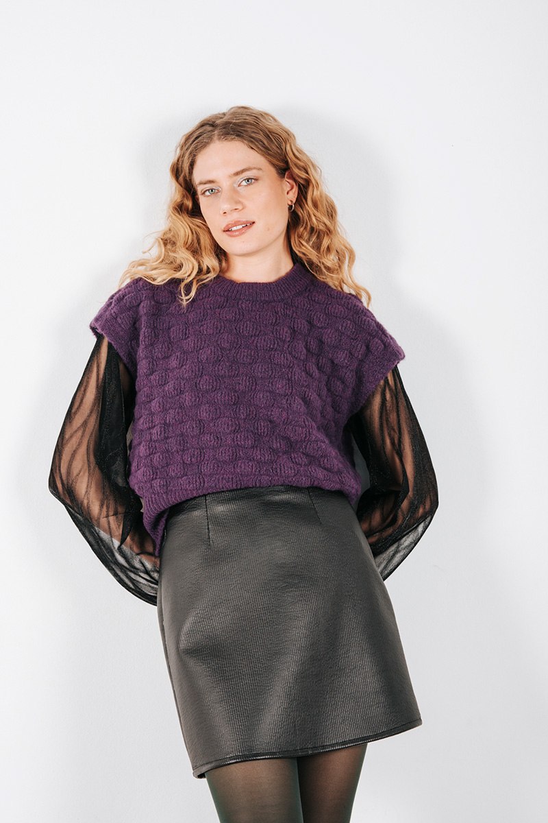 Μίνι φούστα δερματίνη Badila