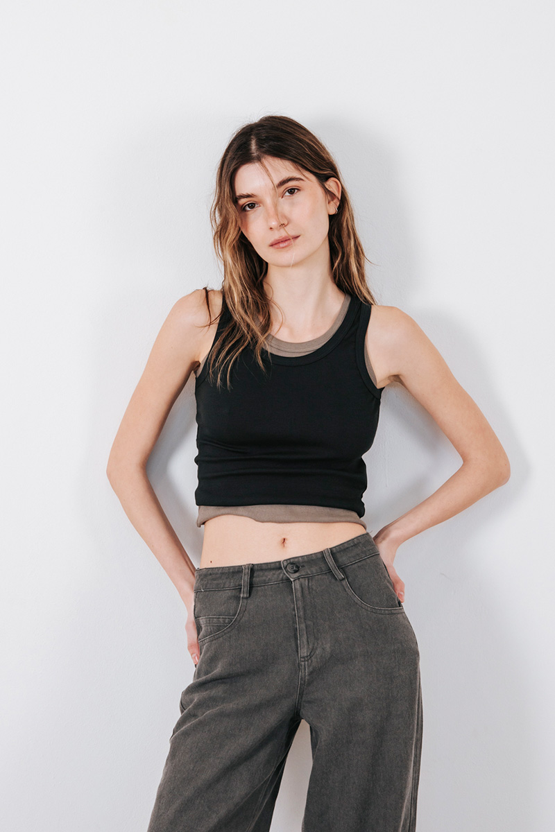 Αμάνικο ριπ τοπ Badila