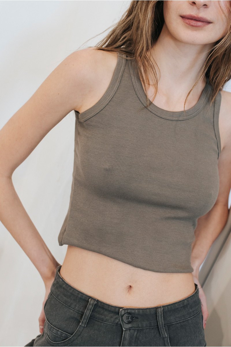 Αμάνικο ριπ τοπ Badila