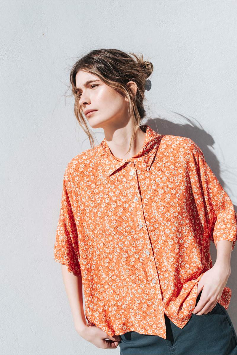 Εμπριμέ πουκάμισο βαμβακερό Badila