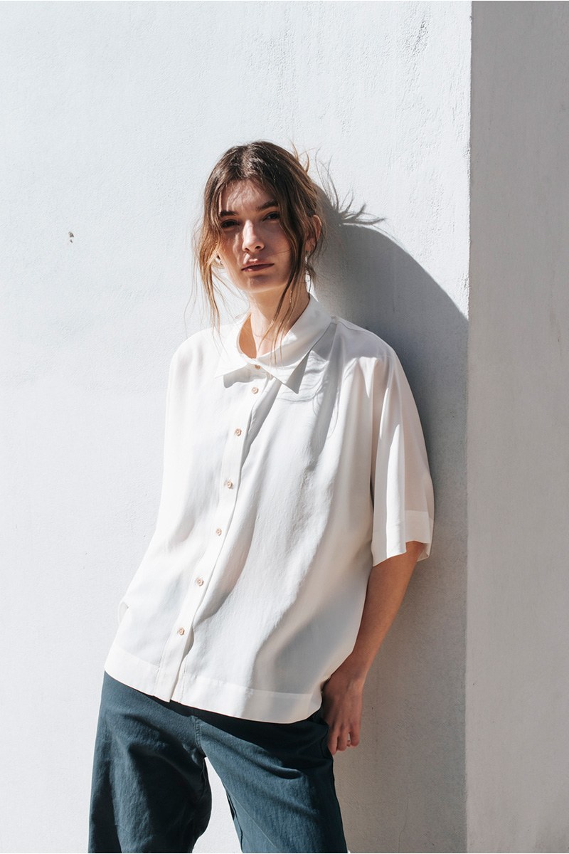 Φαρδύ πουκάμισο κοντομάνικο Badila