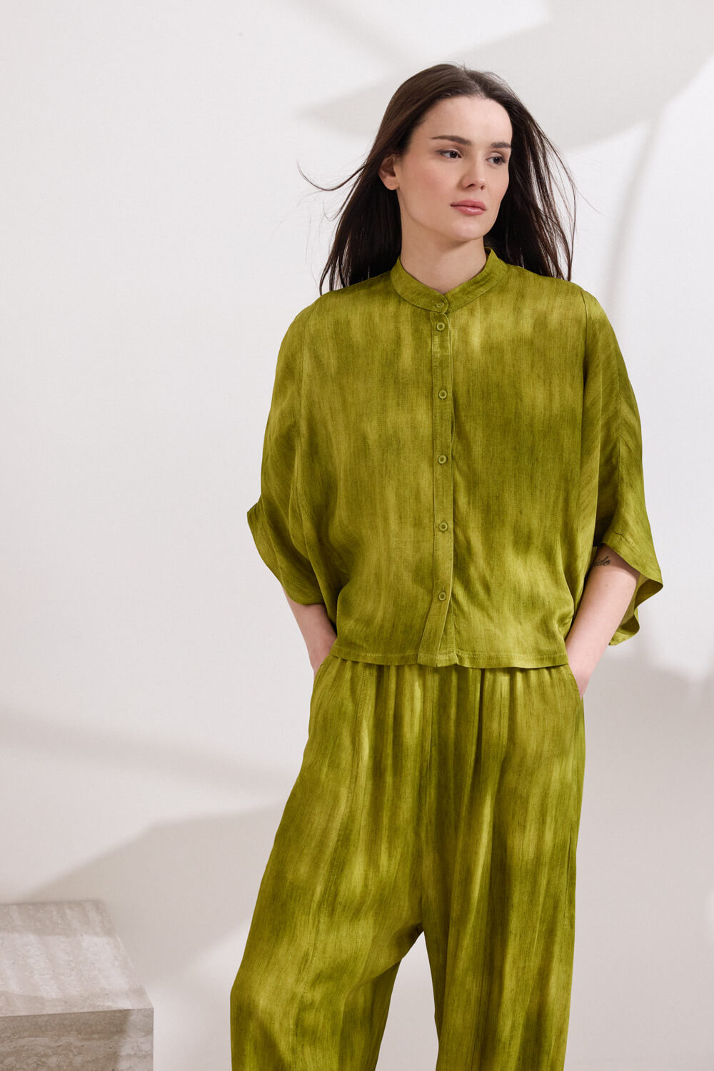 Πουκάμισο με μάο γιακά Namaste