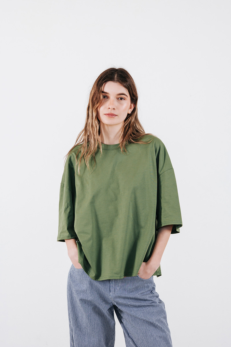 Βαμβακερό T-shirt oversized Badila