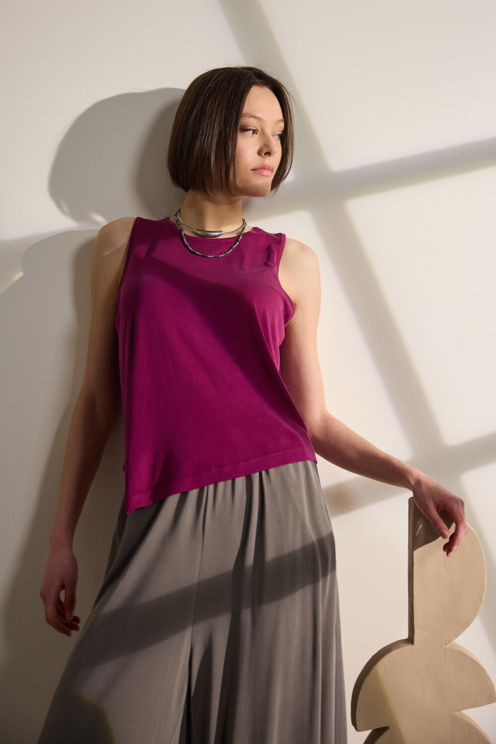 Αμάνικη μπλούζα ασύμμετρη Namaste