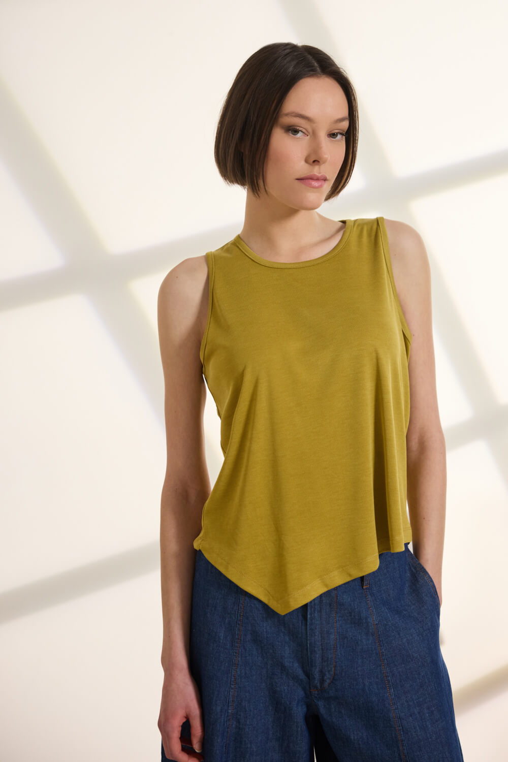 Αμάνικη μπλούζα ασύμμετρη Namaste