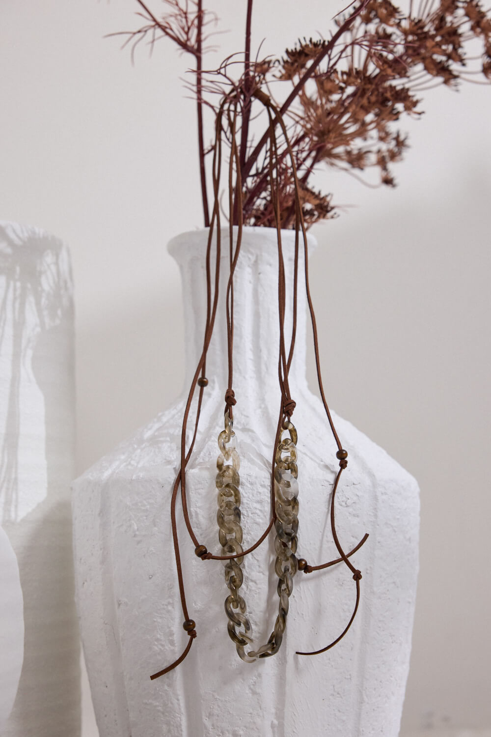 Χειροποίητο κολιέ με κορδόνια Namaste