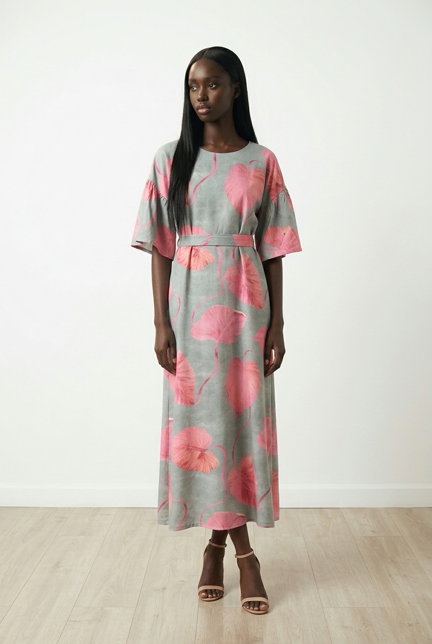 Μακρύ εμπριμέ φόρεμα New Age