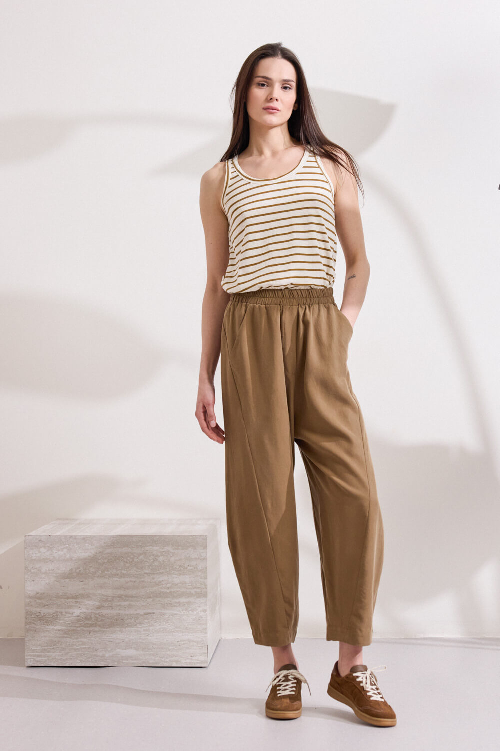 Παντελόνι σχεδιαστικό με λάστιχο Namaste