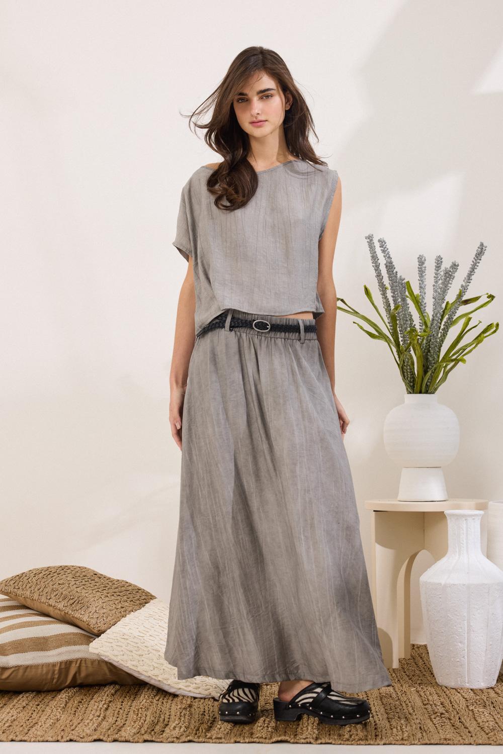 Μακριά φούστα εβαζέ Namaste