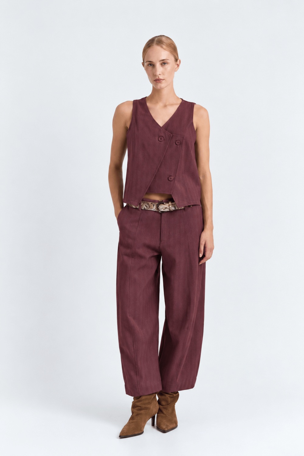 Baggy παντελόνι cropped Namaste